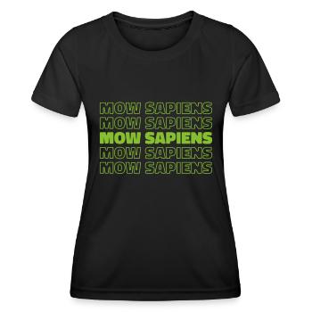 Lawn mower mowing - Women's Functional T-Shirt - black - Front - AI Model Female 172 light (172cm)