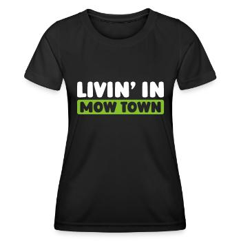 Lawn mower mowing - Women's Functional T-Shirt - black - Front - AI Model Female 172 light (172cm)
