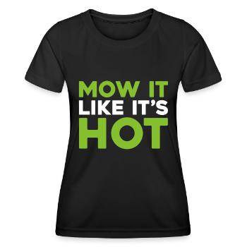 Lawn mower mowing - Women's Functional T-Shirt - black - Front - AI Model Female 172 light (172cm)