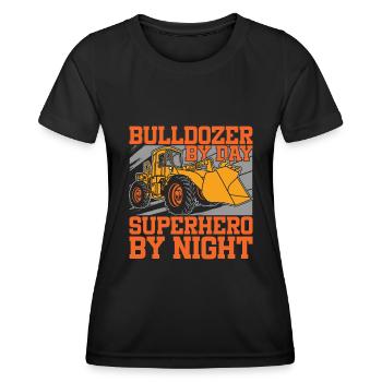 Bulldozer Planierraupe - T-shirt sport Femme - noir - Devant - AI Model Female 172 light (172cm)