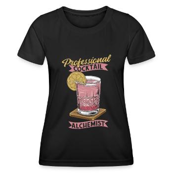 Barman Barman - T-shirt sport Femme - noir - Devant - AI Model Female 172 light (172cm)
