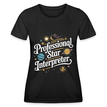 Astrologie Astrologe - Frauen Funktions-T-Shirt - Schwarz - Vorne - AI Model Female 172 light (172cm)