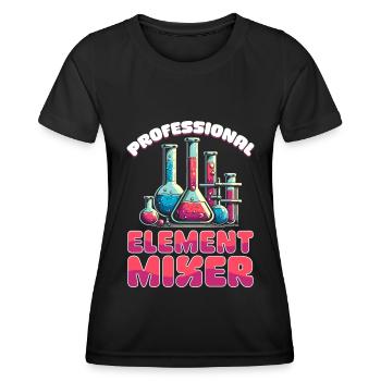 Chemie Chemiker - Frauen Funktions-T-Shirt - Schwarz - Vorne - AI Model Female 172 light (172cm)