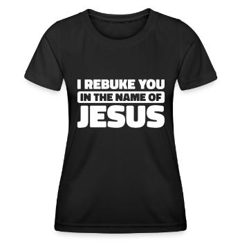 Christ Christentum - Frauen Funktions-T-Shirt - Schwarz - Vorne - AI Model Female 172 light (172cm)