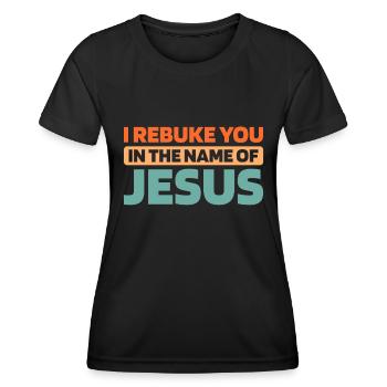 Christ Christentum - Frauen Funktions-T-Shirt - Schwarz - Vorne - AI Model Female 172 light (172cm)