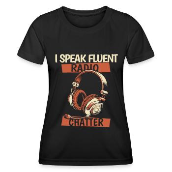 Notruf Leitstelle Einsatzzentrale - Frauen Funktions-T-Shirt - Schwarz - Vorne - AI Model Female 172 light (172cm)
