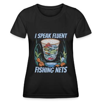 Fisherman - Women's Functional T-Shirt - black - Front - AI Model Female 172 light (172cm)