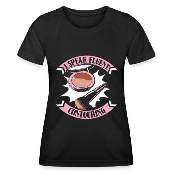 Kosmetikerin - Frauen Funktions-T-Shirt - Schwarz - Vorne - AI Model Female 172 light (172cm)