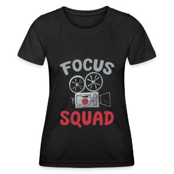Kameramann Kader - Frauen Funktions-T-Shirt - Schwarz - Vorne - AI Model Female 172 light (172cm)