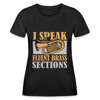 Directeur de l’orchestre - T-shirt sport Femme - noir - Devant - AI Model Female 172 light (172cm)