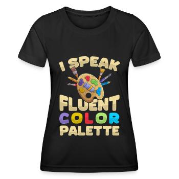 Art Director - Frauen Funktions-T-Shirt - Schwarz - Vorne - AI Model Female 172 light (172cm)