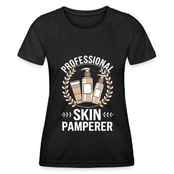 Esthéticienne - T-shirt sport Femme - noir - Devant - AI Model Female 172 light (172cm)