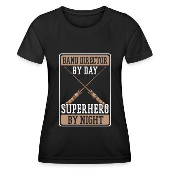 Directeur de l’orchestre - T-shirt sport Femme - noir - Devant - AI Model Female 172 light (172cm)