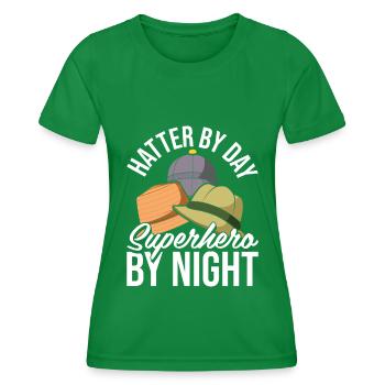Chapelier - T-shirt sport Femme - vert - Devant - AI Model Female 172 dark (172cm)