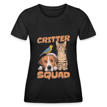 Tierpfleger Kader - Frauen Funktions-T-Shirt - Schwarz - Vorne - AI Model Female 172 light (172cm)