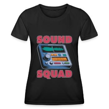 Équipe de l’analyseur audio - T-shirt sport Femme - noir - Devant - AI Model Female 172 light (172cm)