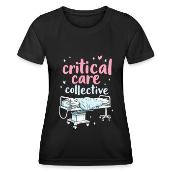 Intensive Care Nurse Team - Women's Functional T-Shirt - black - Front - AI Model Female 172 light (172cm)