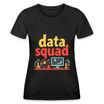 Équipe d’analystes de données en science des données - T-shirt sport Femme - noir - Devant - AI Model Female 172 light (172cm)