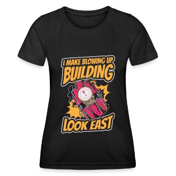 Demolition expert - Women's Functional T-Shirt - black - Front - AI Model Female 172 light (172cm)
