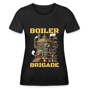 Boiler Operator Team - Women's Functional T-Shirt - black - Front - AI Model Female 172 light (172cm)