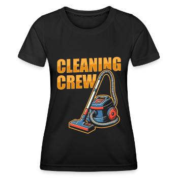 Équipe de gouvernante - T-shirt sport Femme - noir - Devant - AI Model Female 172 light (172cm)