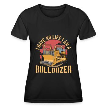 Bulldozer Planierraupe - T-shirt sport Femme - noir - Devant - AI Model Female 172 light (172cm)