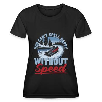 Bobsledding - Women's Functional T-Shirt - black - Front - AI Model Female 172 light (172cm)