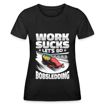 Bobsledding - Women's Functional T-Shirt - black - Front - AI Model Female 172 light (172cm)