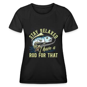 Fisherman - Women's Functional T-Shirt - black - Front - AI Model Female 172 light (172cm)