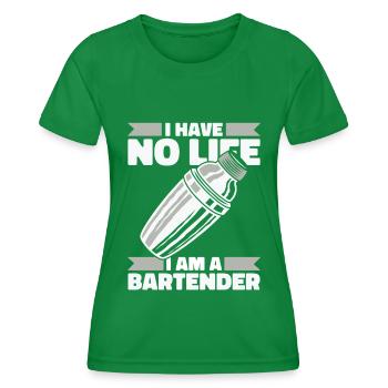 Barman Barman - T-shirt sport Femme - vert - Devant - AI Model Female 172 dark (172cm)