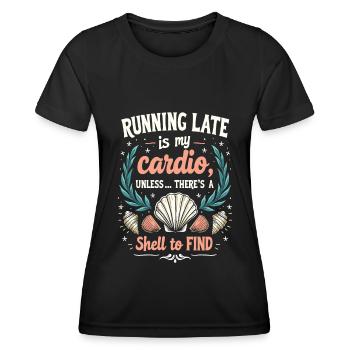 Beach combing - Women's Functional T-Shirt - black - Front - AI Model Female 172 light (172cm)