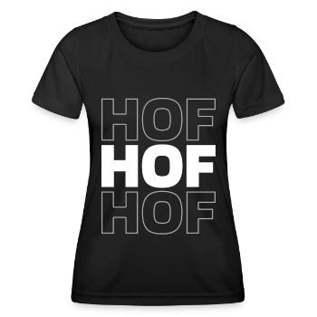 Deutsche Stadt Hof Bayern - Frauen Funktions-T-Shirt - Schwarz - Vorne - AI Model Female 172 light (172cm)