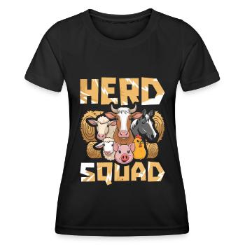 Cattle Breeder Cadre - Women's Functional T-Shirt - black - Front - AI Model Female 172 light (172cm)
