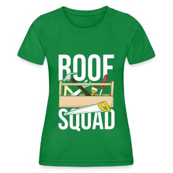 Roofer Squad - Women's Functional T-Shirt - kelly green - Front - AI Model Female 172 dark (172cm)