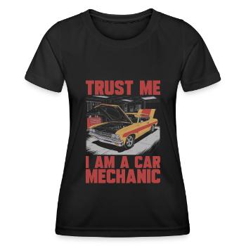 Car mechanic - Women's Functional T-Shirt - black - Front - AI Model Female 172 light (172cm)
