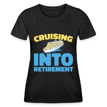 Kreuzfahrt - Frauen Funktions-T-Shirt - Schwarz - Vorne - AI Model Female 172 light (172cm)