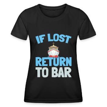 Kreuzfahrt - Frauen Funktions-T-Shirt - Schwarz - Vorne - AI Model Female 172 light (172cm)