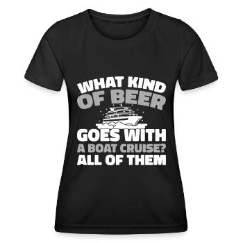 Kreuzfahrt - Frauen Funktions-T-Shirt - Schwarz - Vorne - AI Model Female 172 light (172cm)