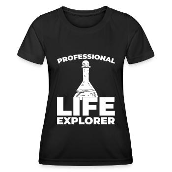 Biologie Biologe - Frauen Funktions-T-Shirt - Schwarz - Vorne - AI Model Female 172 light (172cm)