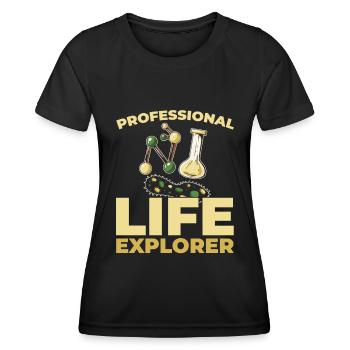 Biologie Biologe - Frauen Funktions-T-Shirt - Schwarz - Vorne - AI Model Female 172 light (172cm)
