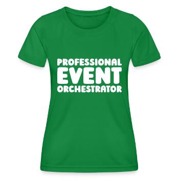 Organisateur d’événements - T-shirt sport Femme - vert - Devant - AI Model Female 172 dark (172cm)