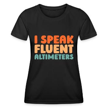Flight Engineer - Women's Functional T-Shirt - black - Front - AI Model Female 172 light (172cm)