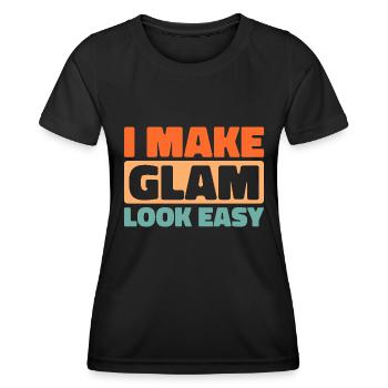 Kosmetikerin - Frauen Funktions-T-Shirt - Schwarz - Vorne - AI Model Female 172 light (172cm)