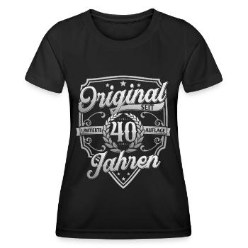 40. Geburtstag 40 Jahre Geschenk - Frauen Funktions-T-Shirt - Schwarz - Vorne - AI Model Female 172 light (172cm)