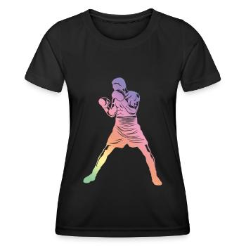 Boîtes Silhouette - T-shirt sport Femme - noir - Devant - AI Model Female 172 light (172cm)
