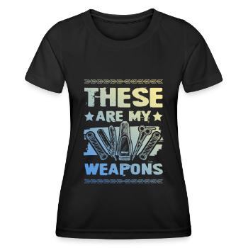 Barber weapons - Women's Functional T-Shirt - black - Front - AI Model Female 172 light (172cm)