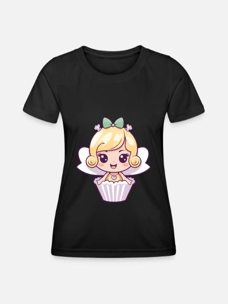 Backfee Fee Backen Kuchen - Frauen Funktions-T-Shirt - Schwarz
