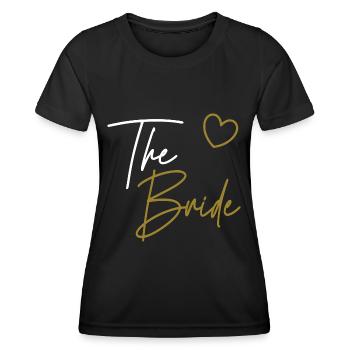 Équipe Bride La Mariée - T-shirt sport Femme - noir - Devant - AI Model Female 172 light (172cm)