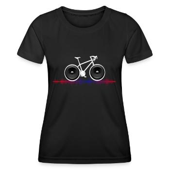 vélo rayon biker cyclisme vélo de route vélo vélo-proof - T-shirt sport Femme - noir - Devant - AI Model Female 172 light (172cm)