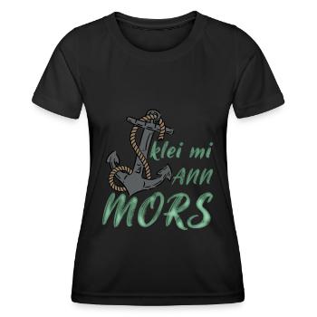 Klei mi ann Mors Anchor - Women's Functional T-Shirt - black - Front - AI Model Female 172 light (172cm)